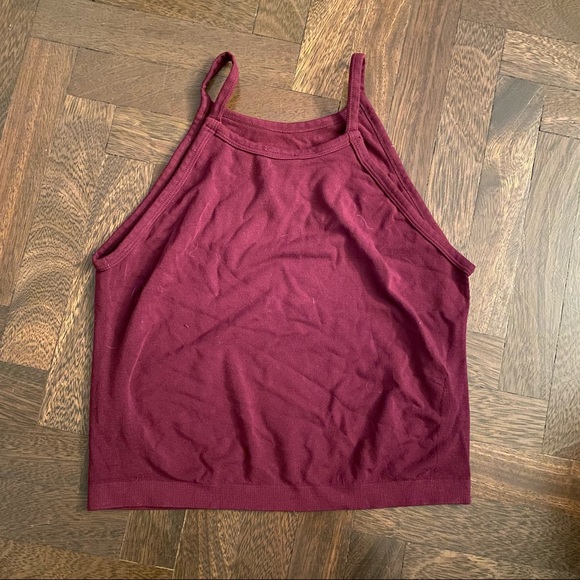 C’est Moi High Neck Bamboo Crop Top - Picture 2 of 4